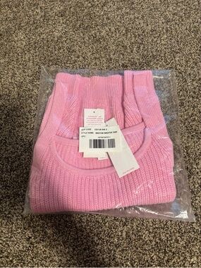 Lilly Pulitzer Pink Ribbed Scoop-Neck Sweater Tank